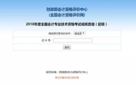 怎样查会计考试成绩,轻松掌握会计考试成绩查询攻略